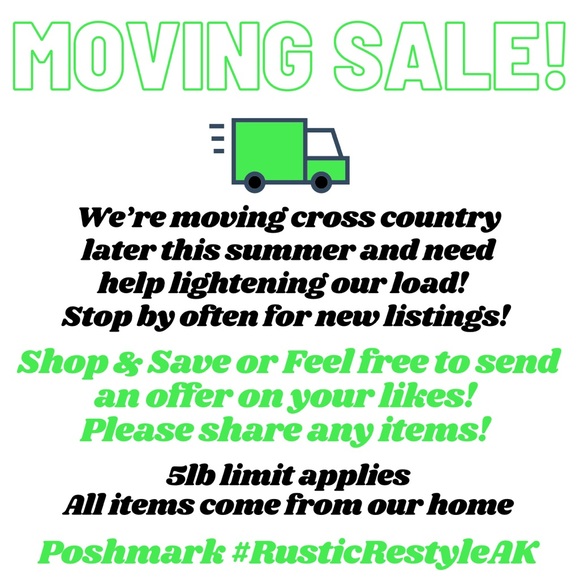 🙋🏻‍♀️🚛MOVING SALE!🛍️SHOP & SAVE📦📫 HEY Y’ALL! WELCOME TO MY CLOSET!☀️🐾 - Picture 2 of 7